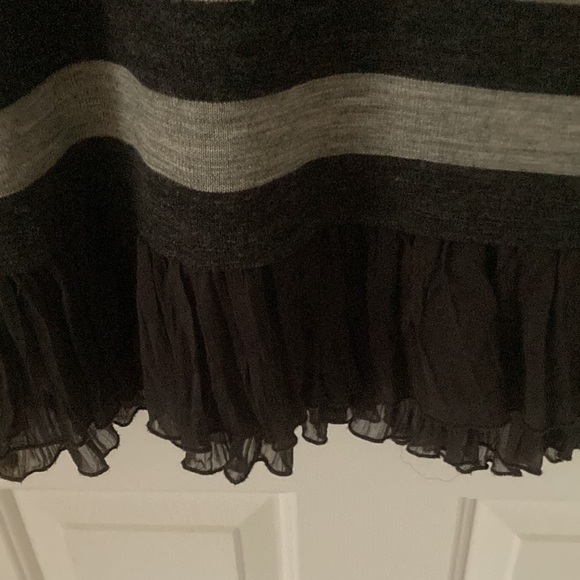 Stunning Derhy Sweater dress purchased in Paris. Grey and black. So sassy. - Picture 5 of 7